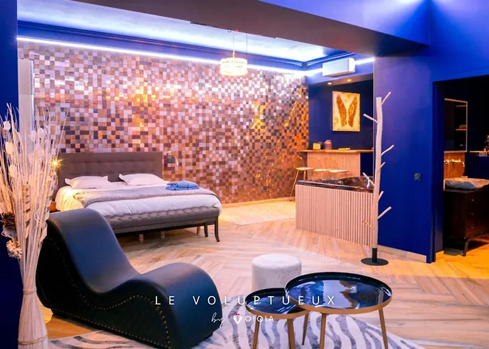 Lägenhet Le Voluptueux ~ Sauna ~ Jacuzzi ~ Centre-ville